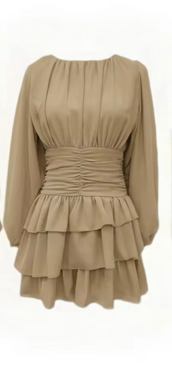 VESTIDO ESENCIA CHIC BEIGE