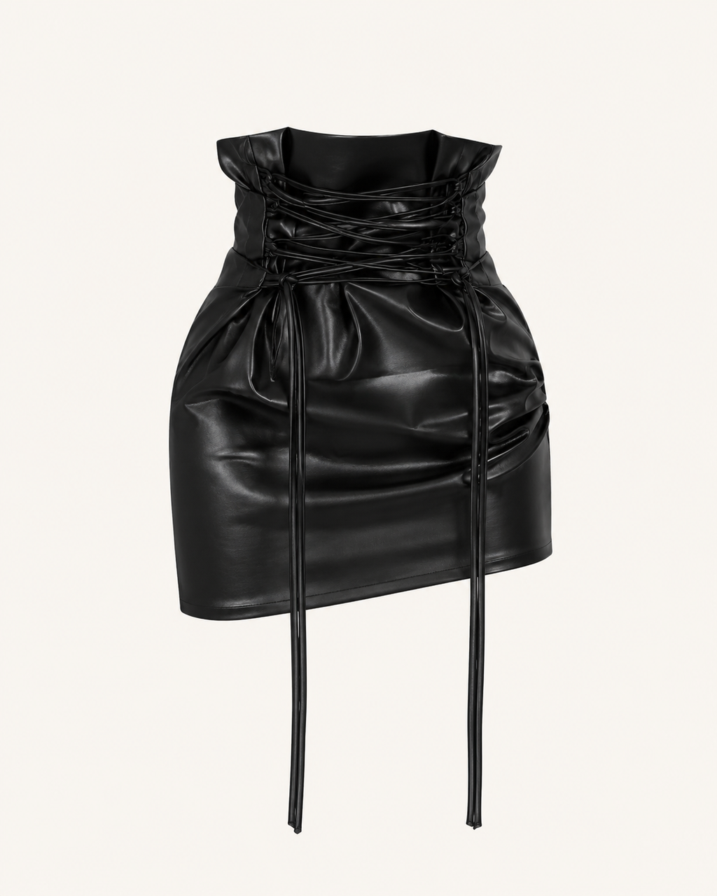 Falda Mini de Cuero Noir