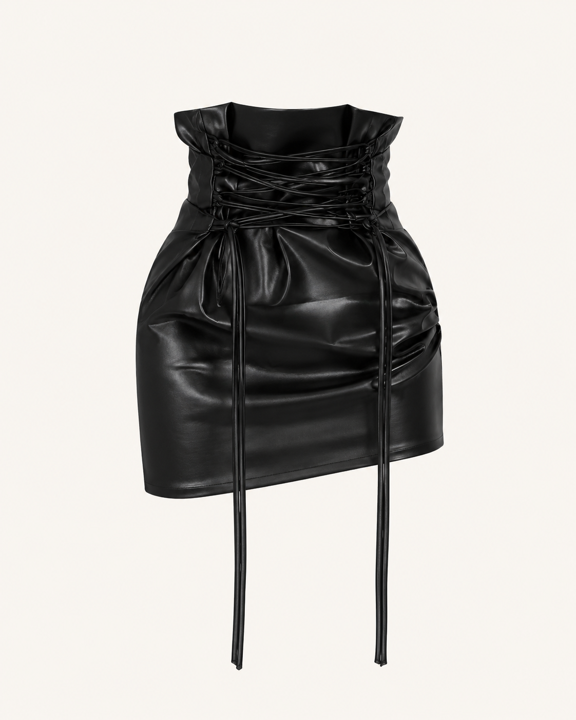 Falda Mini de Cuero Noir
