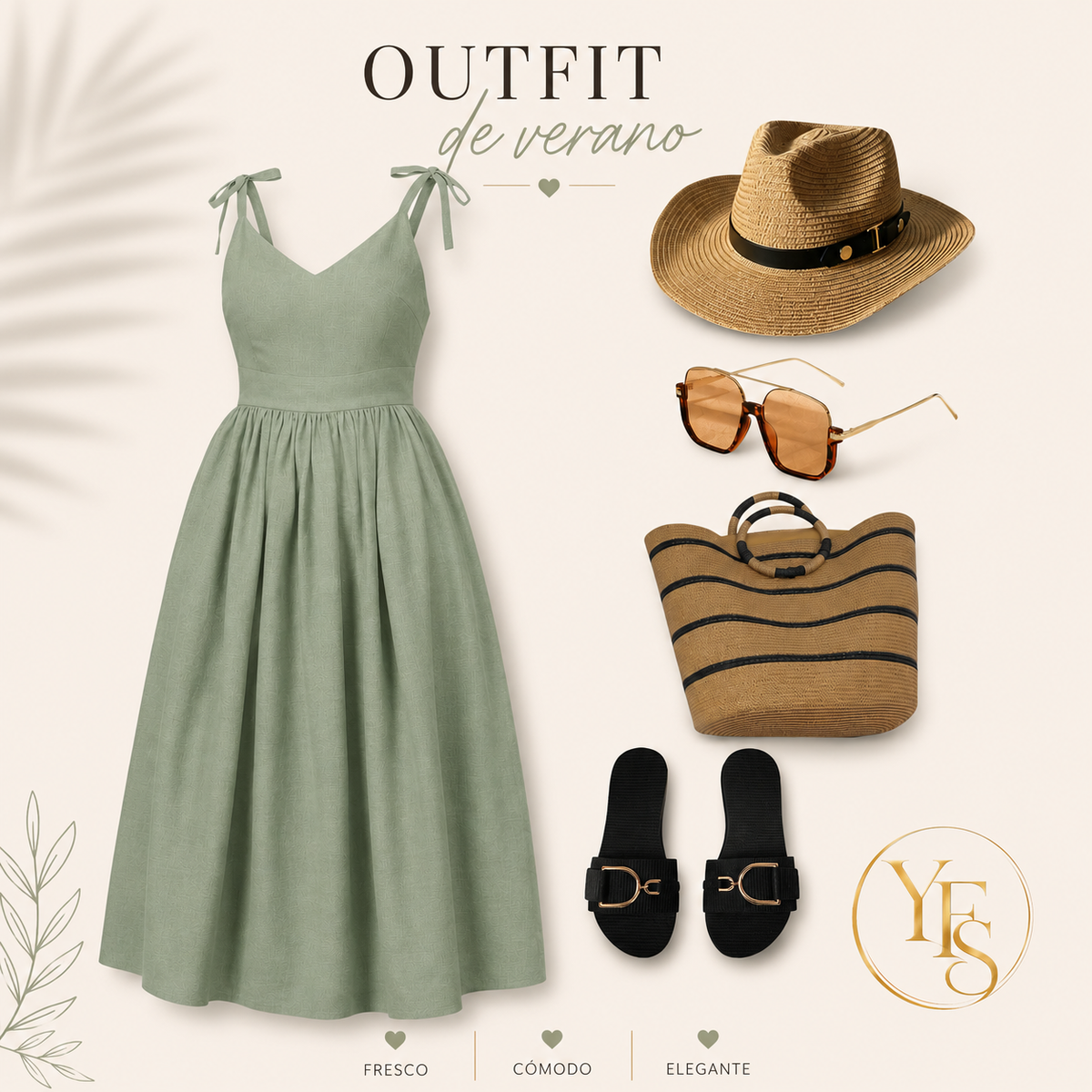 Fresh, femenino y perfecto para el verano 
Vestido ligero con tiras y espalda descubierta en tonos verde y rosado
