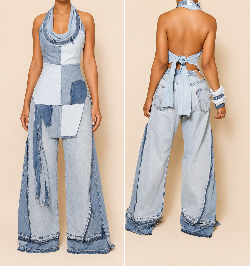 Blue Denim Set